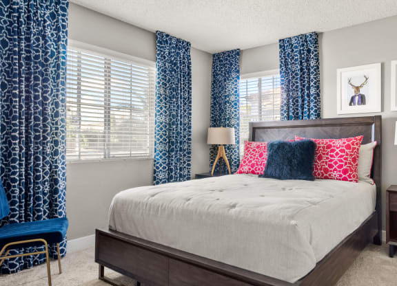 our apartments offer a bedroom with a king size bed